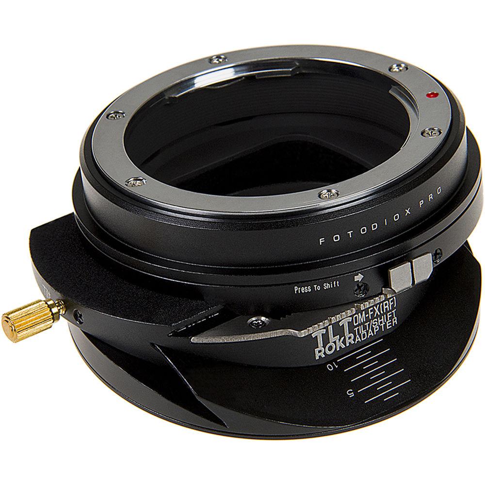 FotodioX Pro TLT ROKR Tilt-Shift Lens Mount Adapter for Olympus OM-Mount Lens to Fujifilm X-Mount Camera