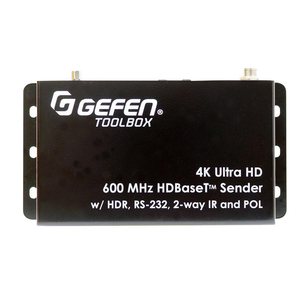 Gefen 4K Ultra HD 600 MHz HDBaseT Extender Set with HDR, RS-232, 2-Way IR & PoL