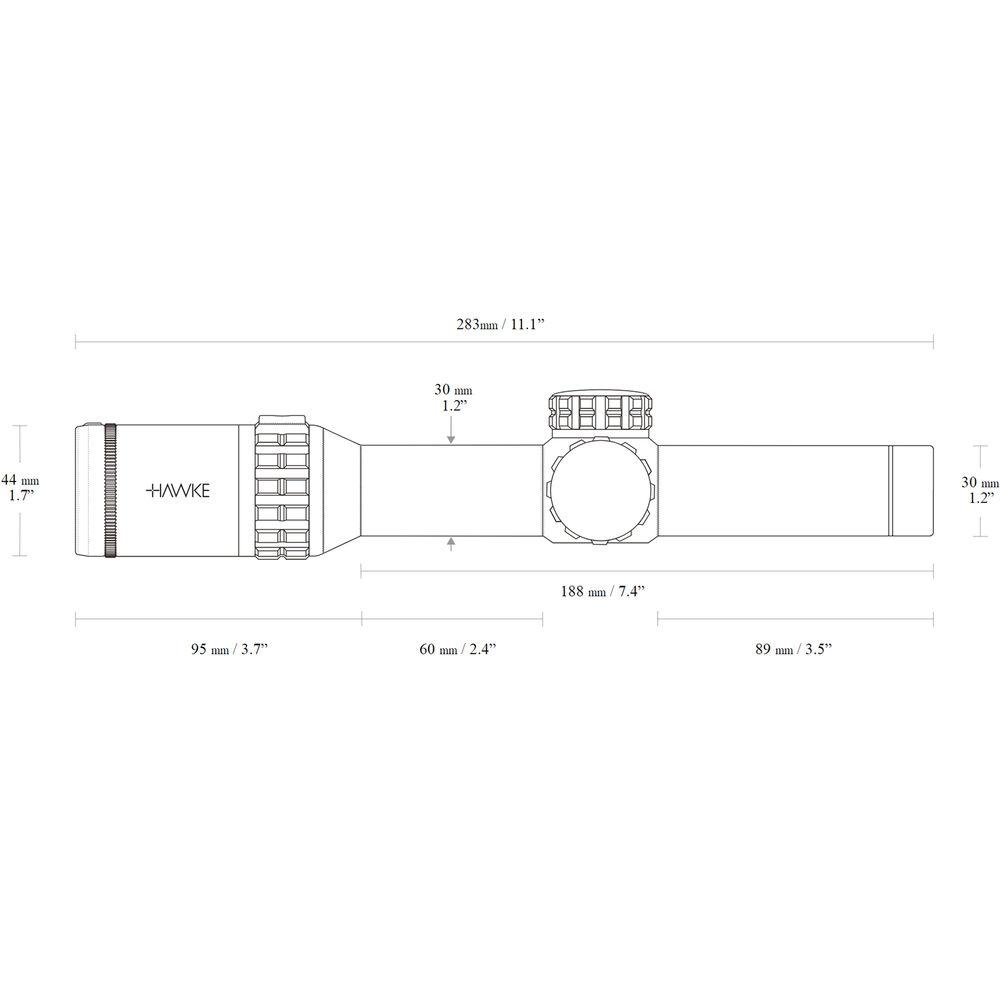 Hawke Sport Optics 1-6x24 Frontier 30 Riflescope