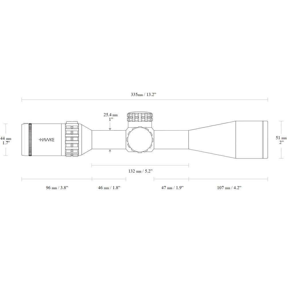 Hawke Sport Optics 3-15x44 Frontier SF Riflescope
