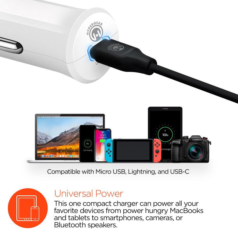 HyperGear USB Type-C 27W Car Charger