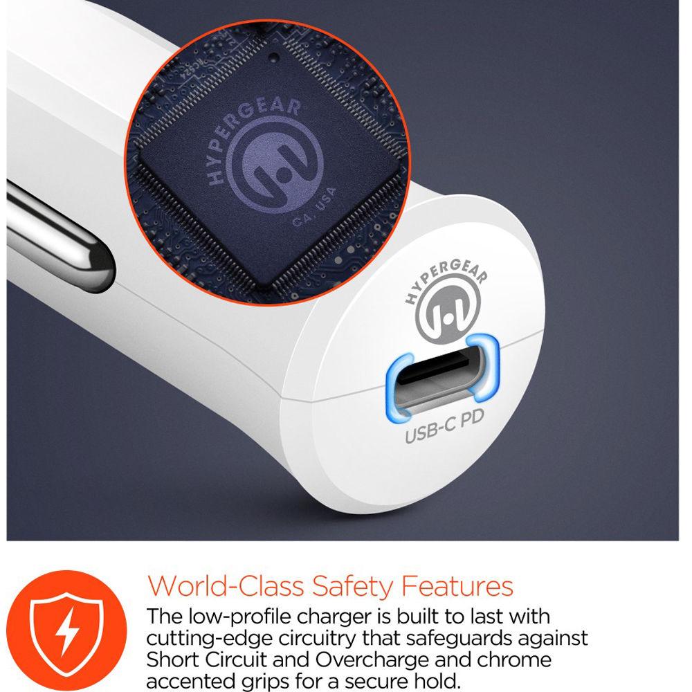 HyperGear USB Type-C 27W Car Charger
