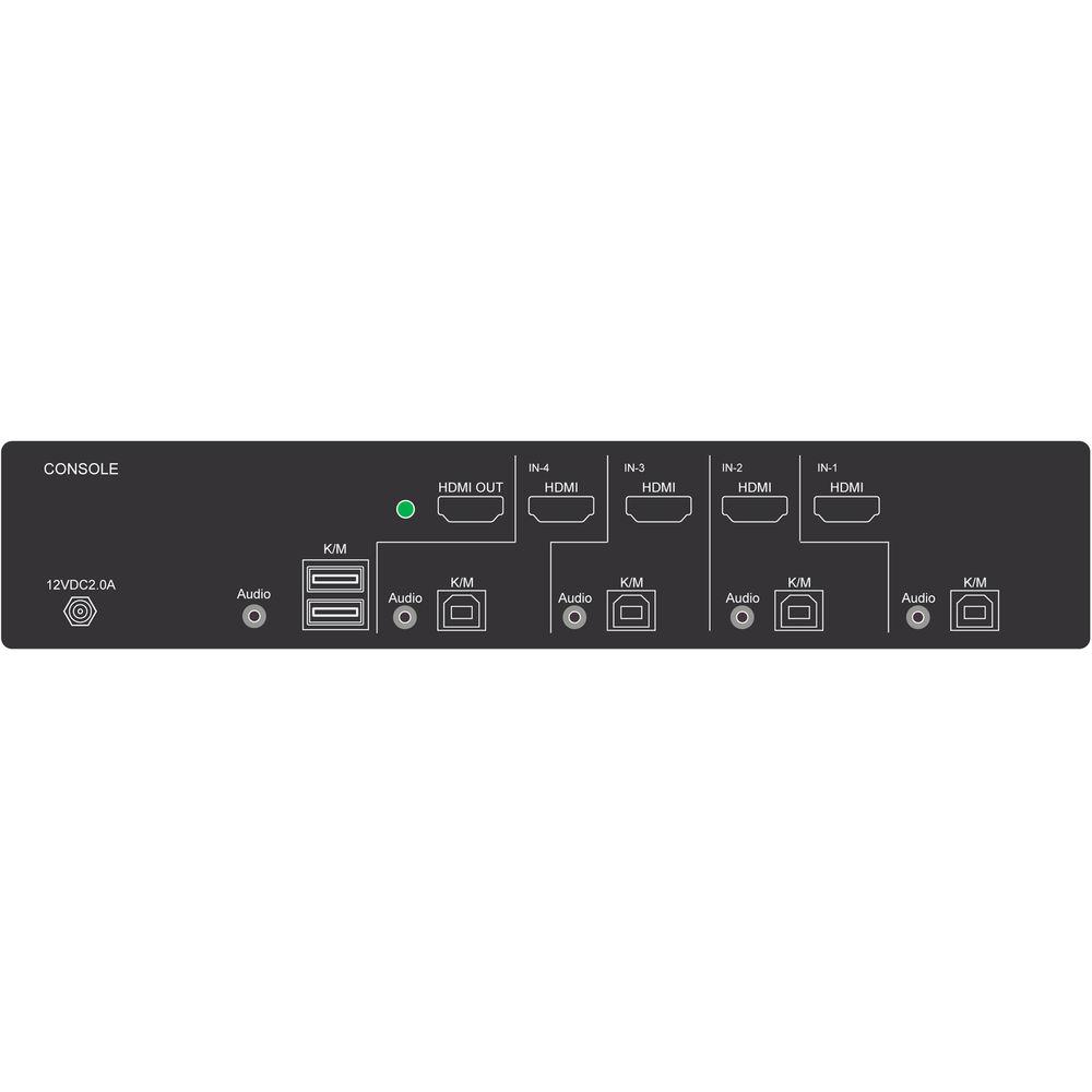 IPGard 4-Port SH Secure HDMI KVM Switch with Audio