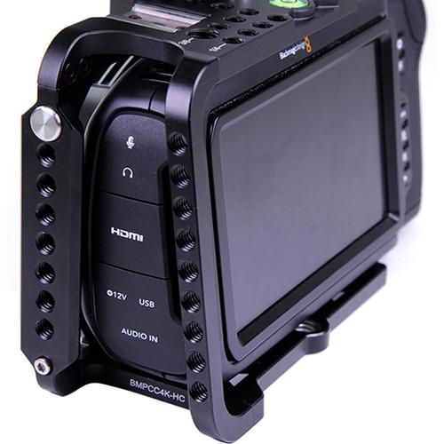 LanParte BMPCC4K Blackmagic Design Pocket Cinema Camera 4K Half Cage with Free Samsung SSD-T5 Clamp