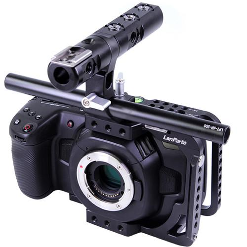 LanParte BMPCC4K Blackmagic Design Pocket Cinema Camera 4K Half Cage with Free Samsung SSD-T5 Clamp