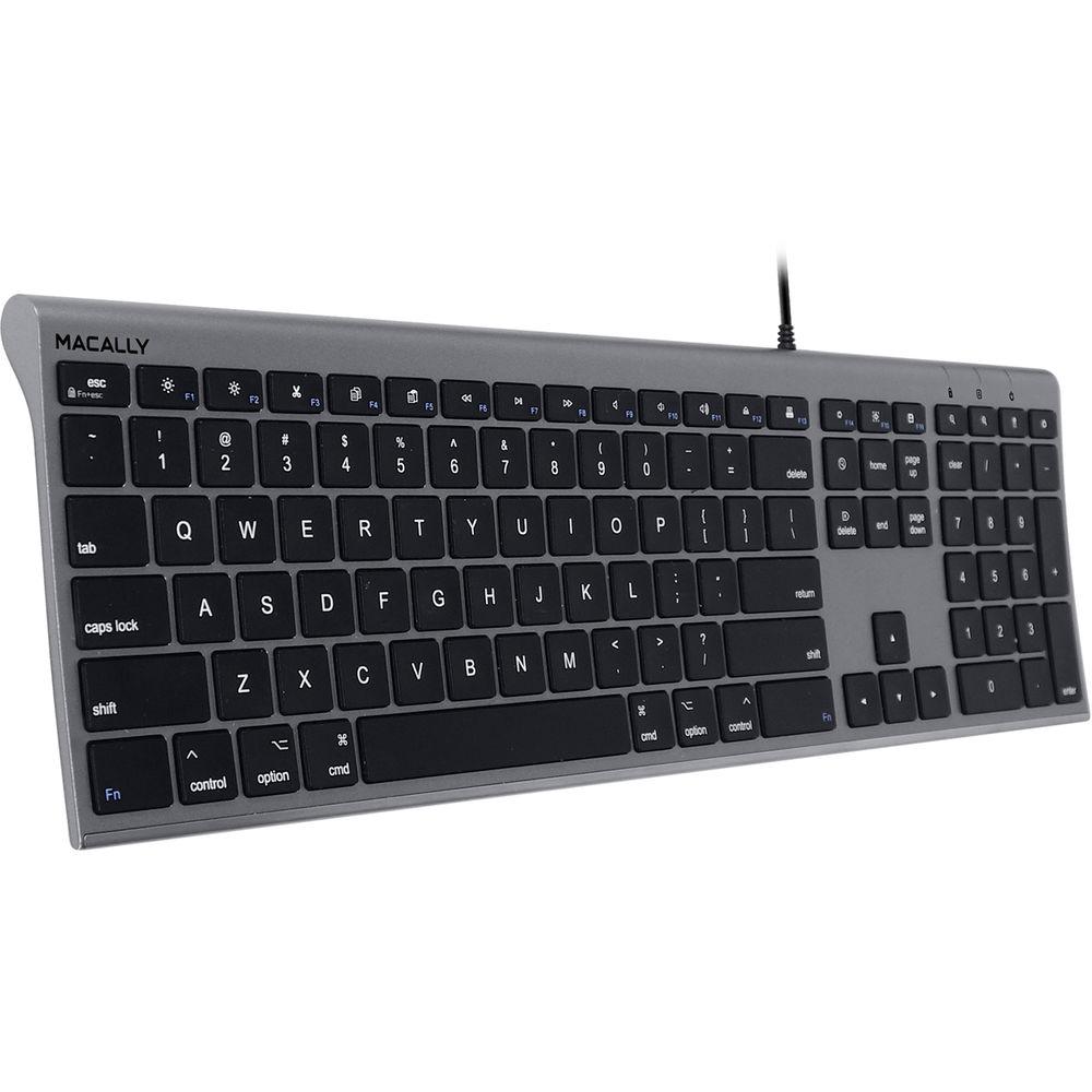 Macally Wired USB Type-C Keyboard for Mac