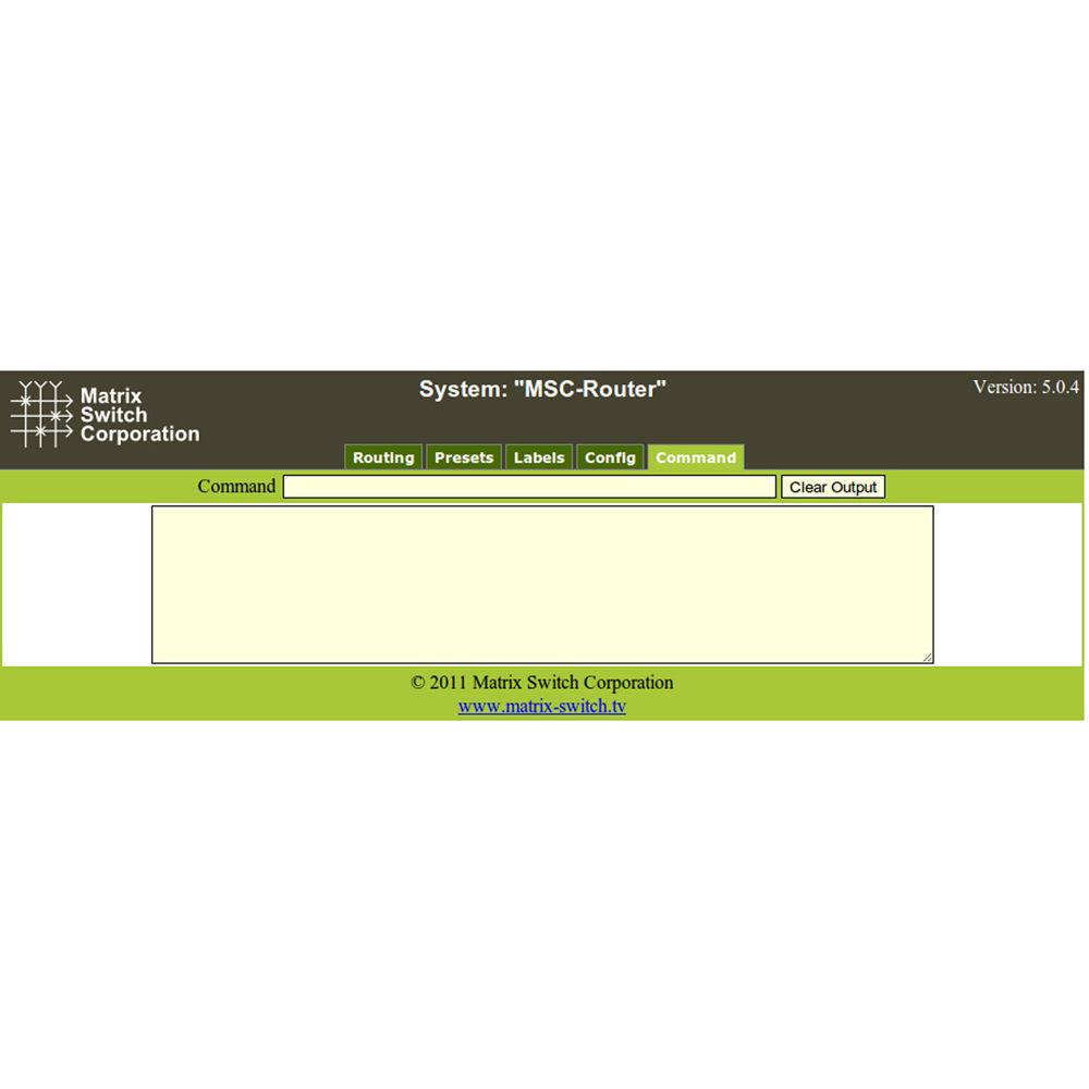 Matrix Switch 8 x 24 3G-SDI Video Router with Button Panel