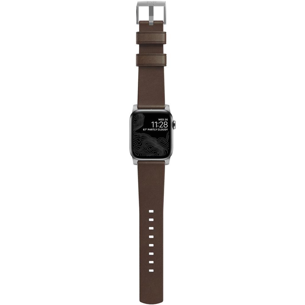Nomad Modern Leather Watch Strap for 42mm 44mm Apple Watch