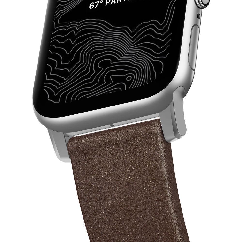 Nomad Modern Leather Watch Strap for 42mm 44mm Apple Watch