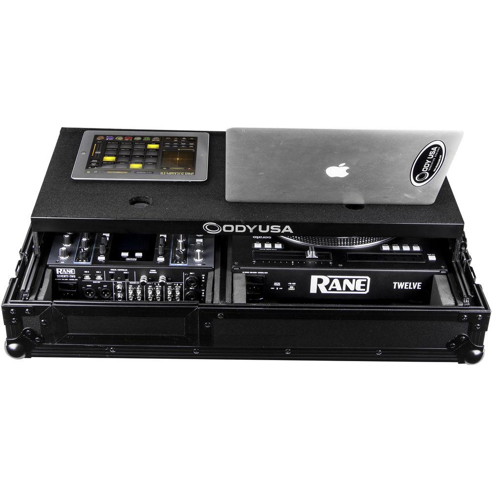 Odyssey Innovative Designs Black Label Glide Style DJ Coffin for Rane Seventy-Two Mixer & Twelve Controller