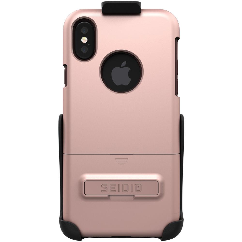 Seidio SURFACE Case with Kickstand and Holster for iPhone X Xs