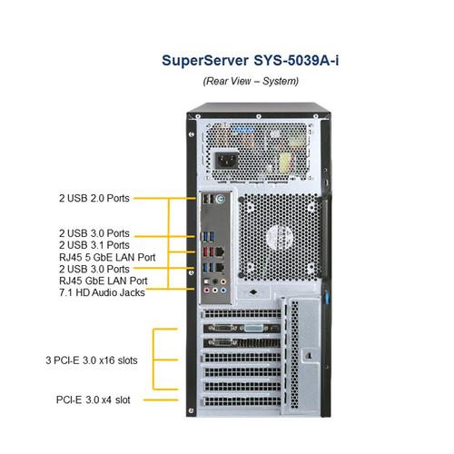 Supermicro Super WorkStation X11SRA with Chassis CSE-732D3-903B