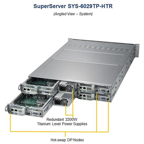 Supermicro SuperServer 2029TP-HTR with Chassis CSV-827HQ -R2K20BP2 BPN-ADP-6SATA3