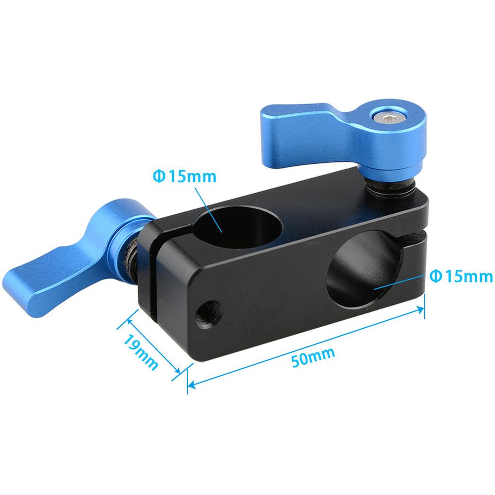 CAMVATE 90 Degree Rod Rig Adapter Clamp for DSLR 15mm Rods Rig System Shoulder Mount