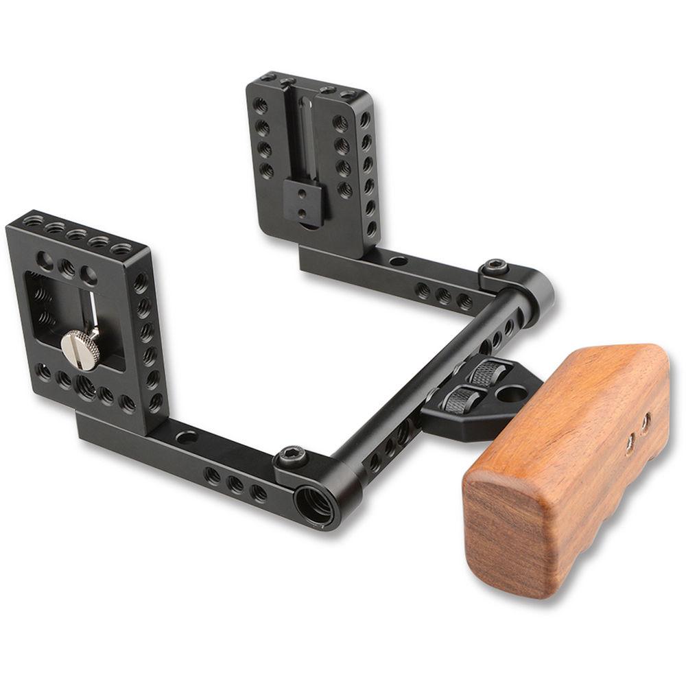 CAMVATE Camera Cage with Wood Handle for Select DSLRs