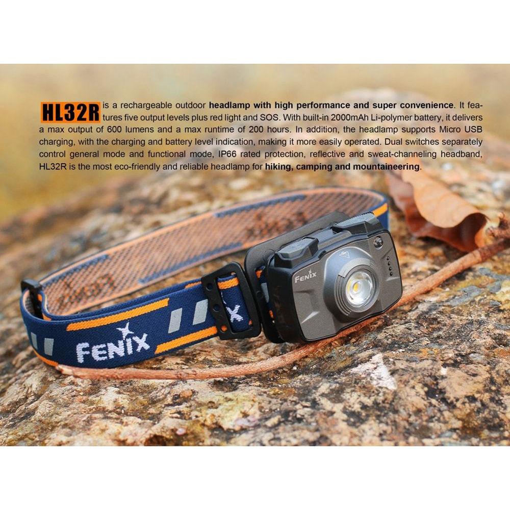 Fenix Flashlight HL32R Rechargeable Headlamp