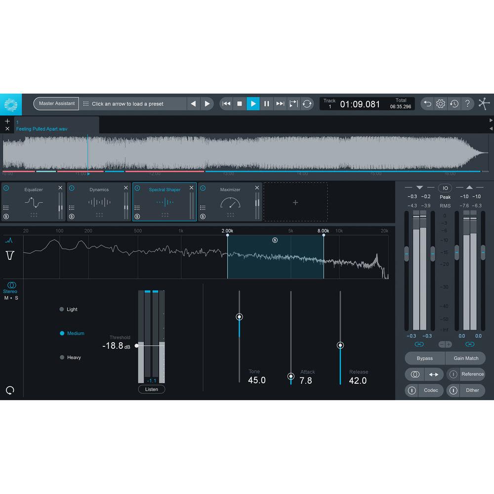 iZotope Ozone 8 Advanced - Mastering Software