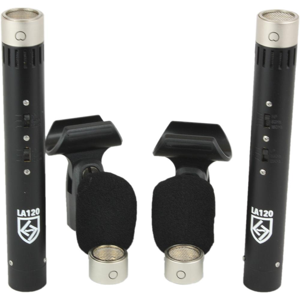 Lauten Audio Series Black LA-120 Small-Diaphragm FET Condenser Microphone Pair, Lauten, Audio, Series, Black, LA-120, Small-Diaphragm, FET, Condenser, Microphone, Pair