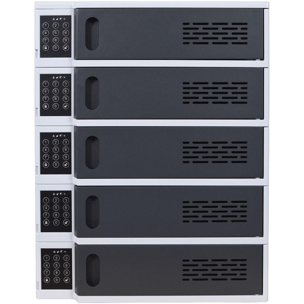 Luxor 5-Bay Charging Locker for Mobile Devices
