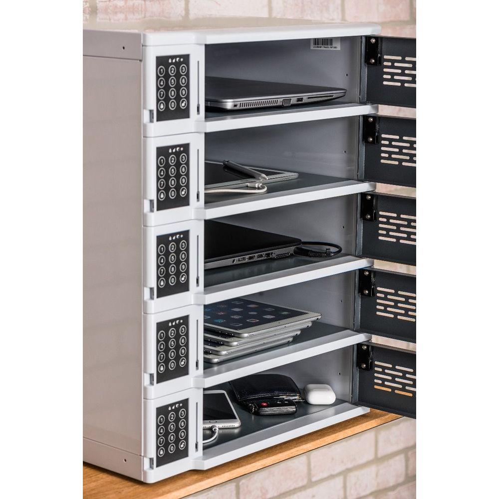 Luxor 5-Bay Charging Locker for Mobile Devices