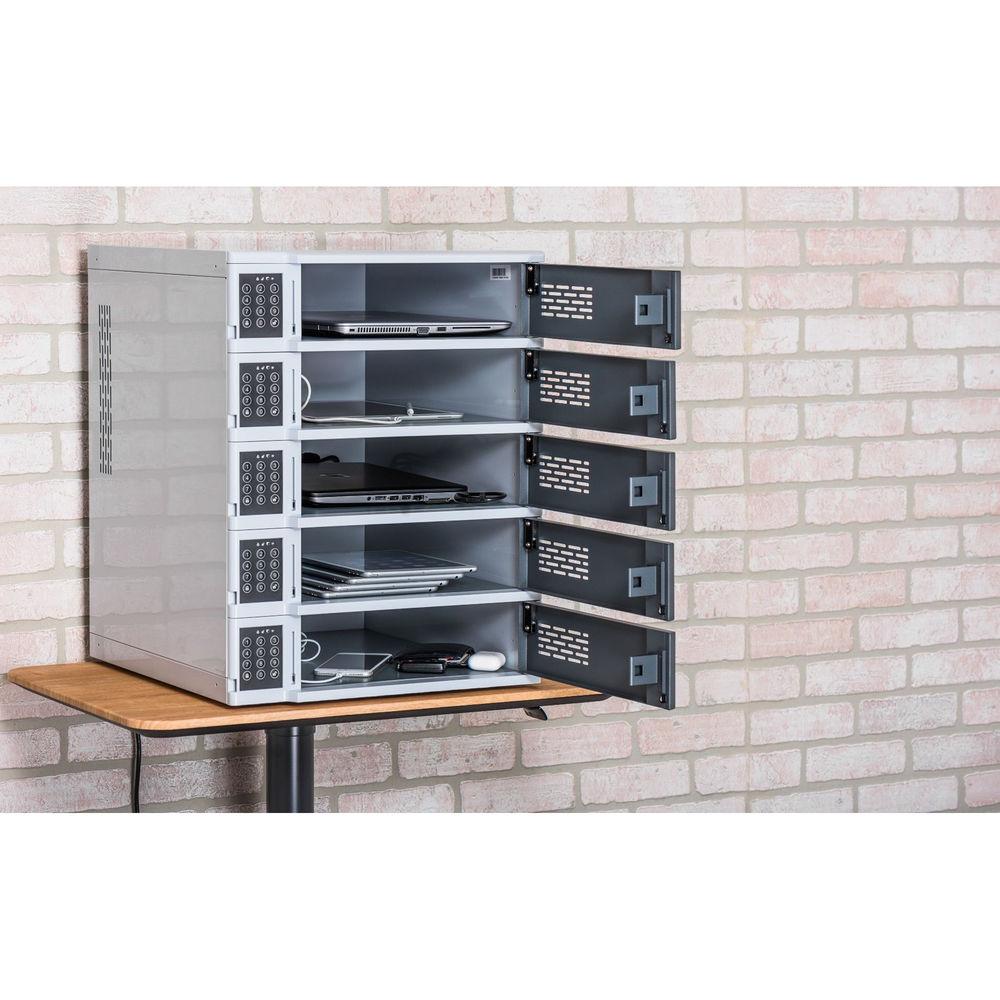 Luxor 5-Bay Charging Locker for Mobile Devices