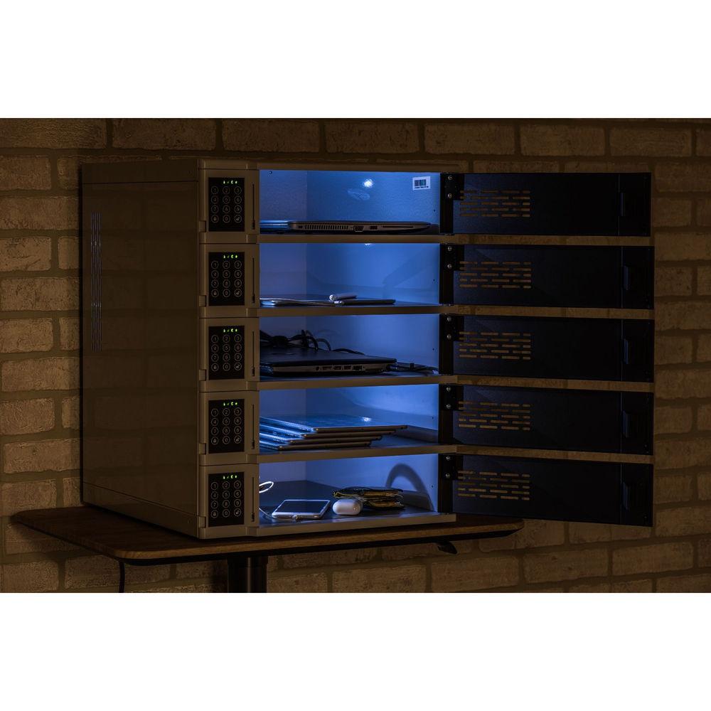 Luxor 5-Bay Charging Locker for Mobile Devices