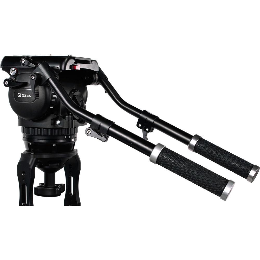 OZEN 100AL2HD 100mm Aluminum Tripod & Agile 20S Fluid Head System