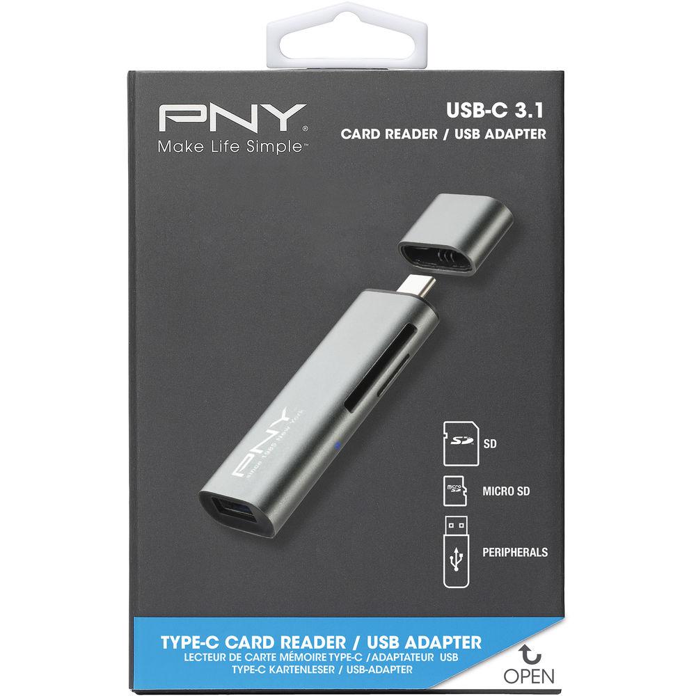 PNY Technologies USB 3.1 Gen 1 Type-C Reader Adapter