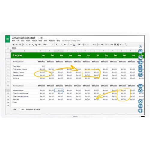 Ricoh D6510 65" Interactive Flat Panel Display