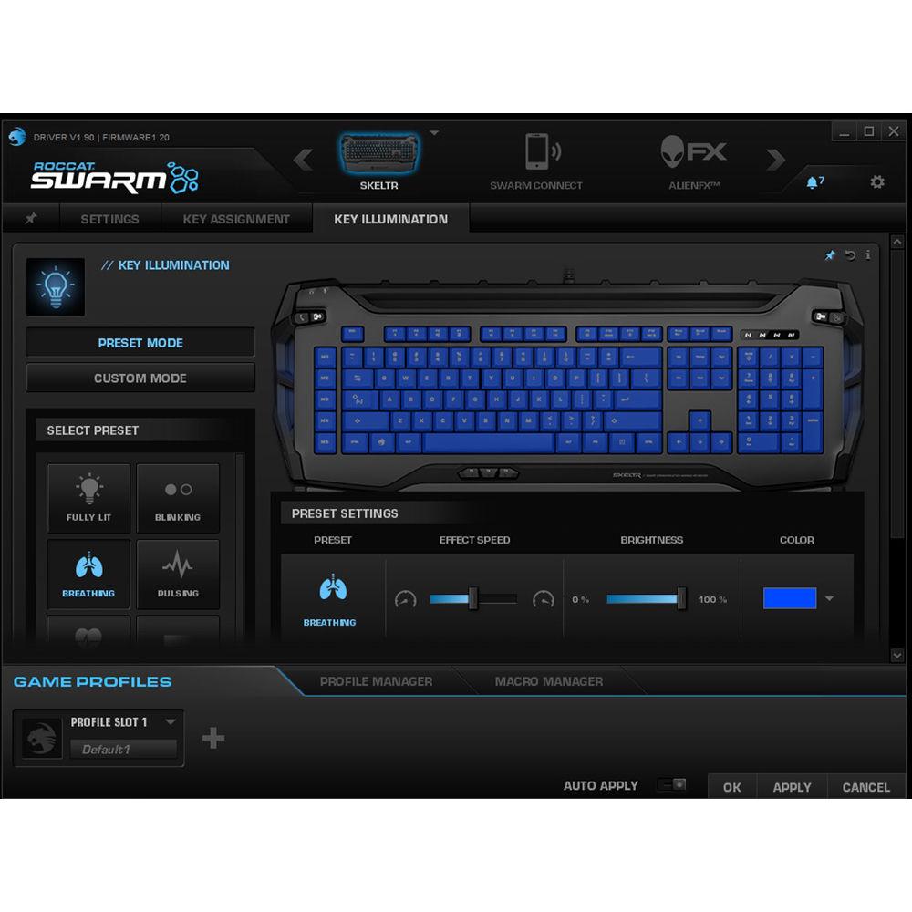 ROCCAT Skeltr Smart Communication RGB Gaming Keyboard