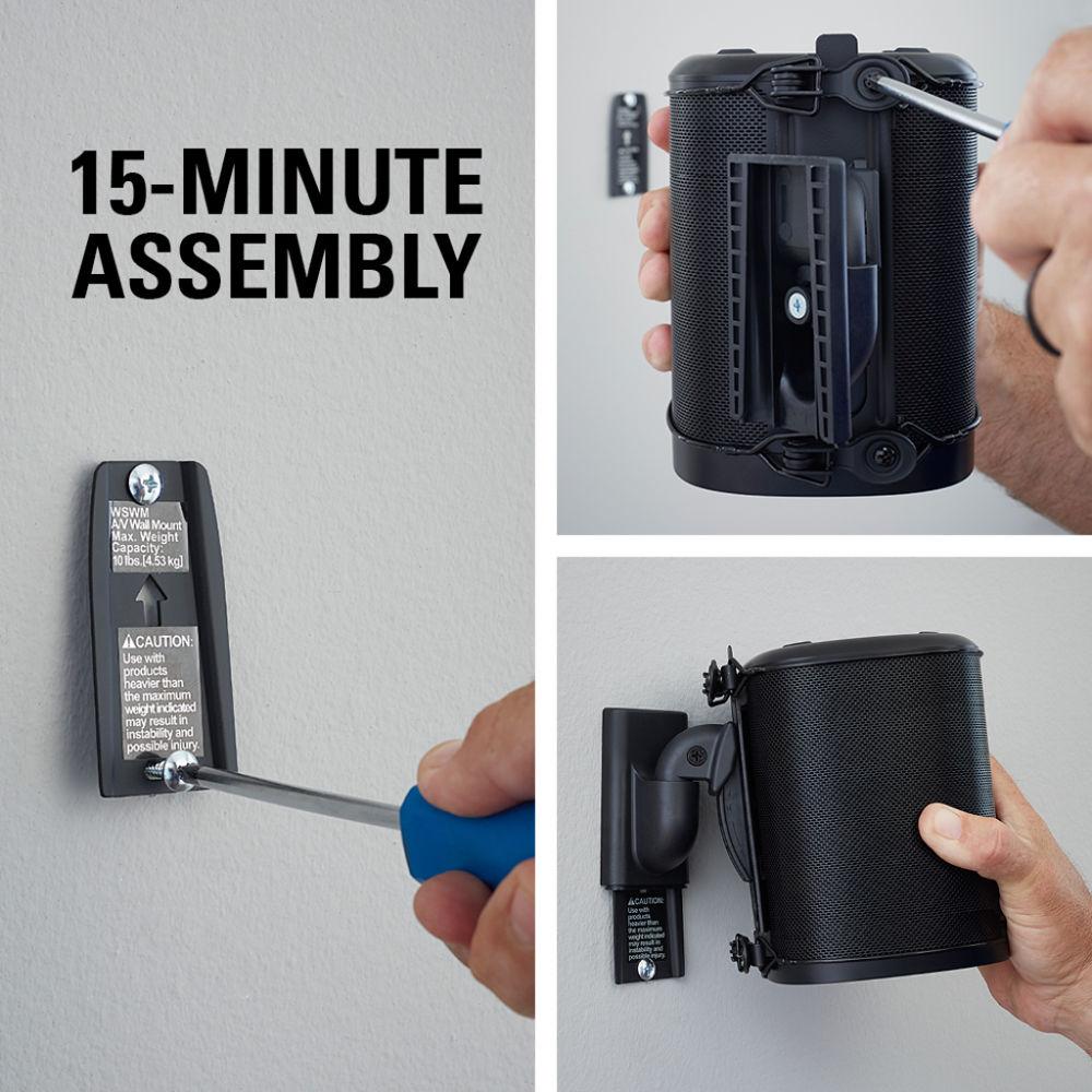 SANUS WSWM21 Wireless Speaker Wall Mount for the Sonos One, PLAY:1, & PLAY:3