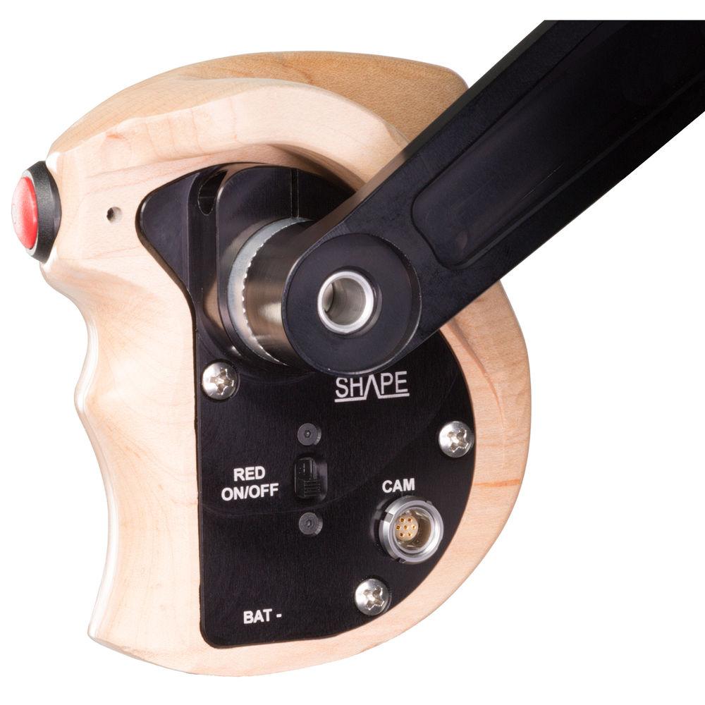 SHAPE Stop & Start Handle Grip with Wood ARRI Rosette for ARRI Camera