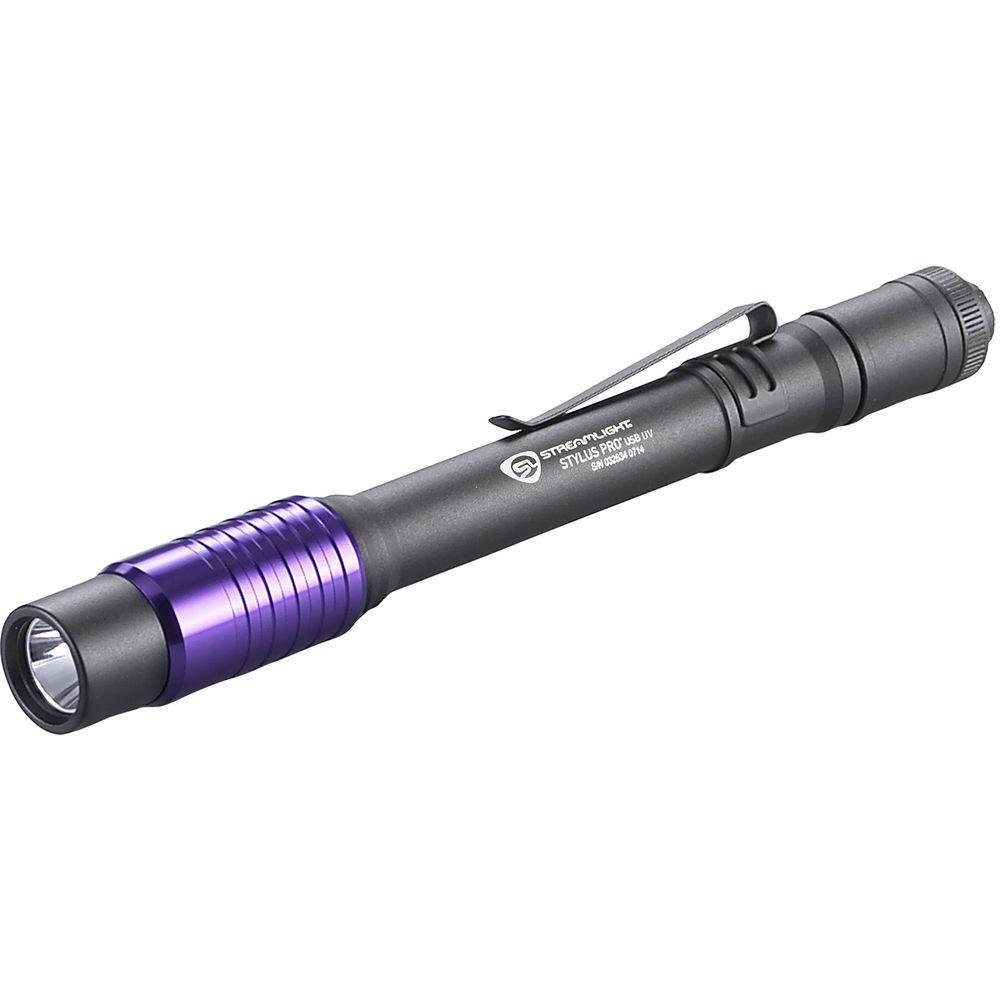 Streamlight Stylus Pro USB Rechargeable UV Penlight with AC Adapter