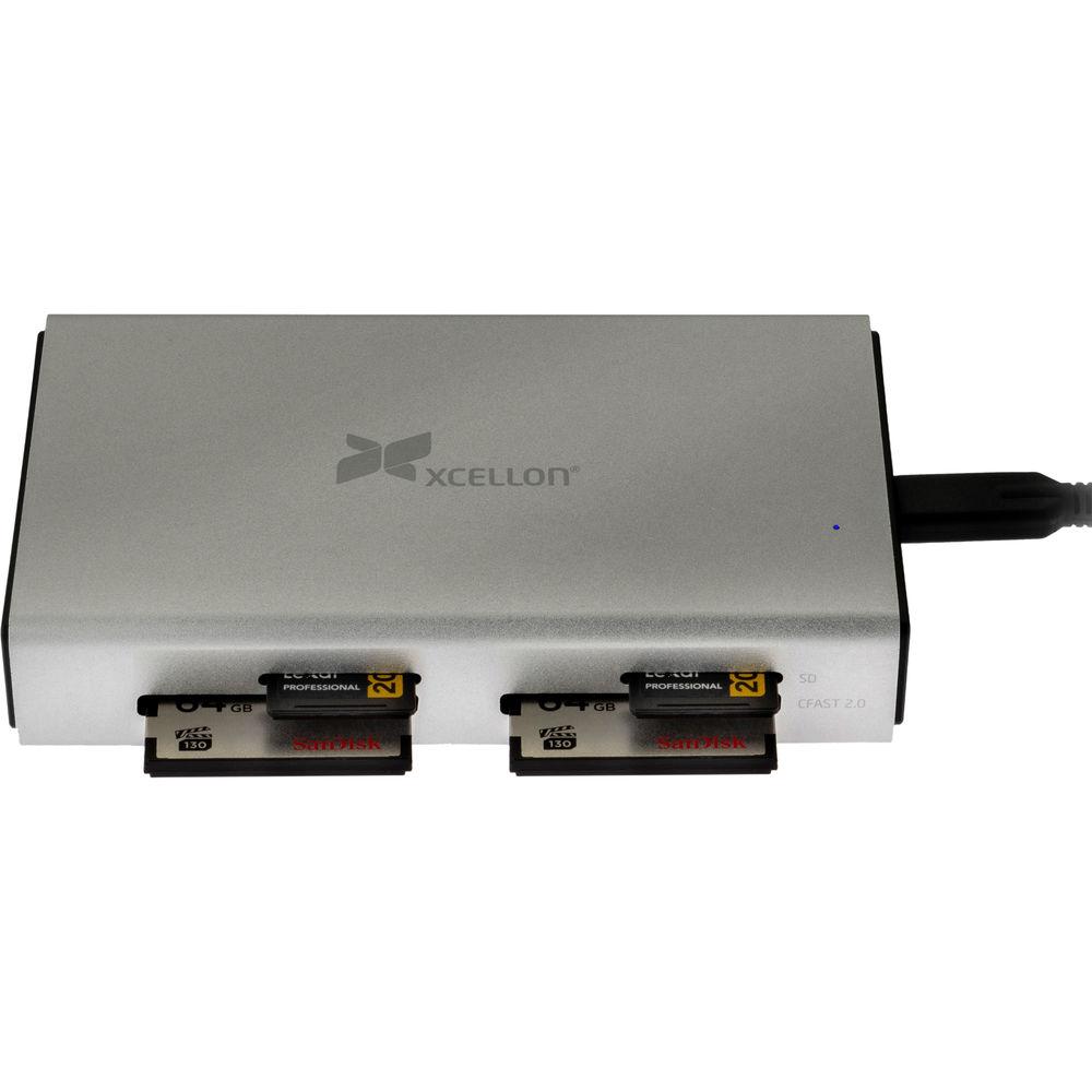Xcellon 4-Slot Pro USB 3.1 Gen 2 Type-C Card Reader