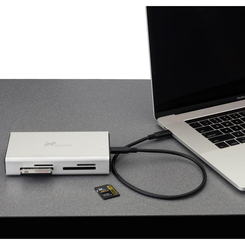 Xcellon 4-Slot Pro USB 3.1 Gen 2 Type-C Card Reader