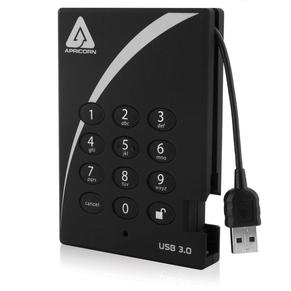 Apricorn 2TB Aegis Padlock USB 3.0 Hardware-Encrypted Solid State Drive