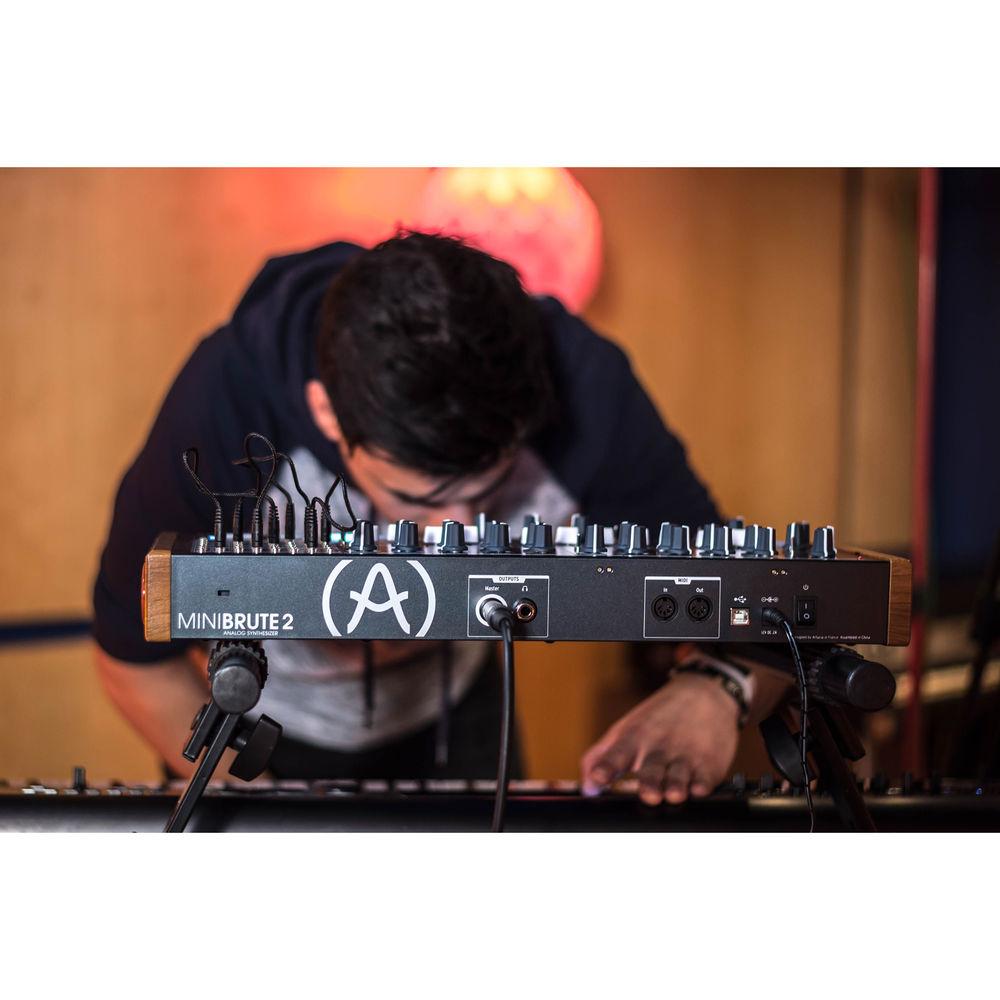 Arturia MiniBrute 2 Semi-Modular Monophonic Analog Synthesizer with 48-Point Patchbay