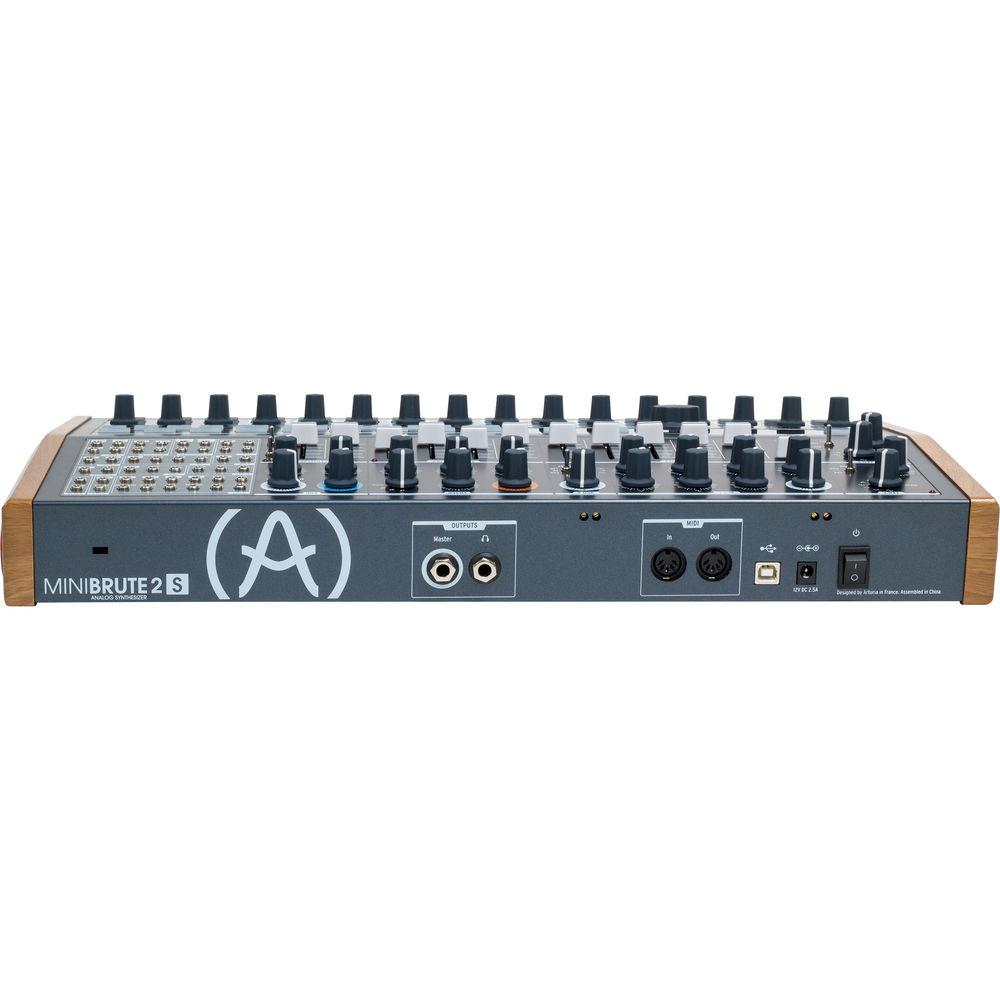 Arturia MiniBrute 2S Semi-Modular Analog Synthesizer Sequencer with 48-Point Patchbay