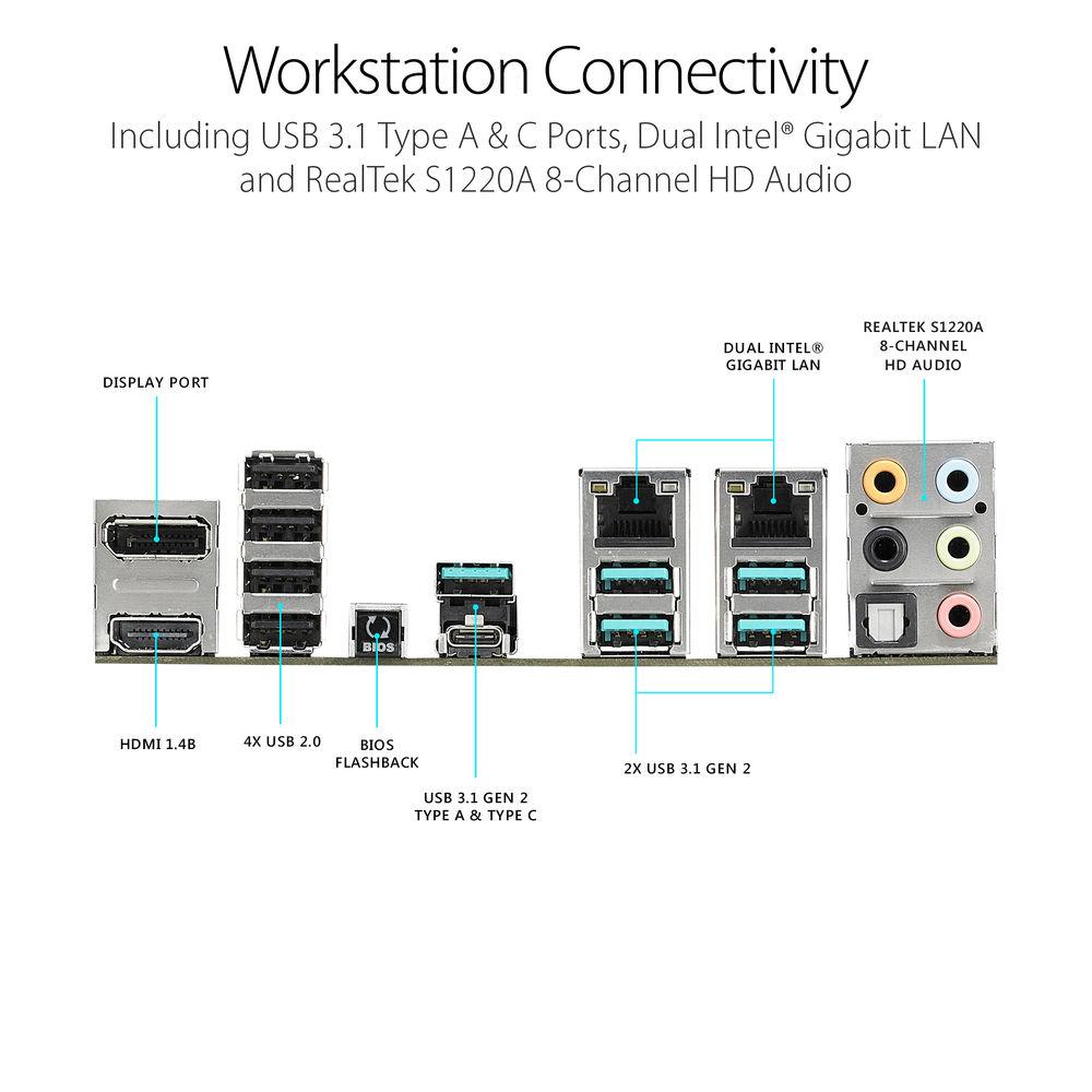 ASUS WS Z390 Pro LGA 1151 ATX Motherboard