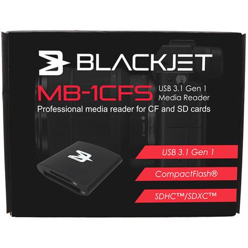 Atech Flash Technology Blackjet MB-1CFS CF and SDXC USB 3.1 Gen 1 Type-C Card Reader, Atech, Flash, Technology, Blackjet, MB-1CFS, CF, SDXC, USB, 3.1, Gen, 1, Type-C, Card, Reader