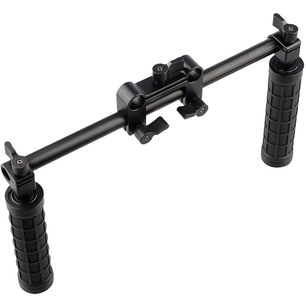 CAMVATE 15mm Rod and Rod Clamp with Two Handgrips Support Kit