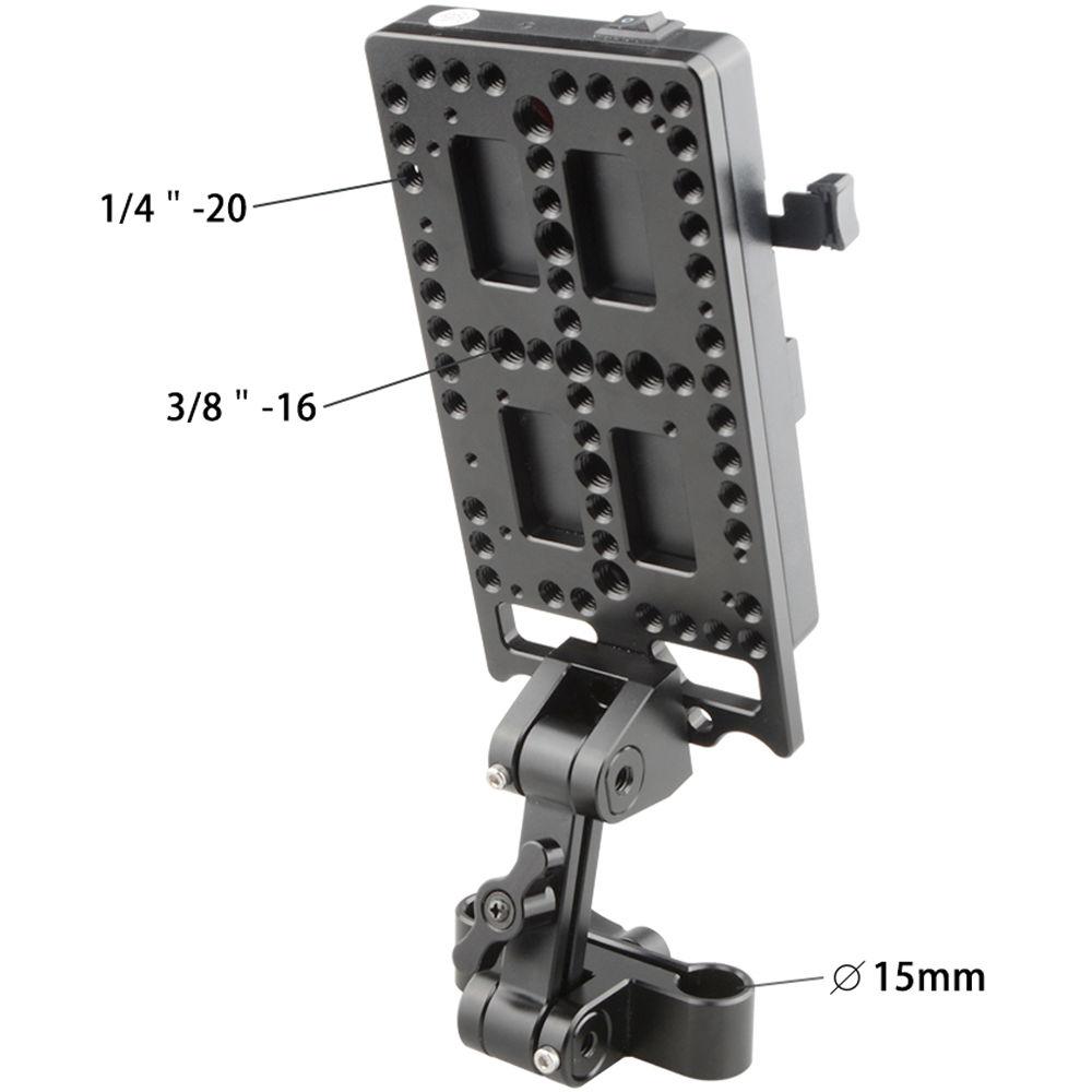 CAMVATE V-Lock Battery Plate with Power Supply Splitter