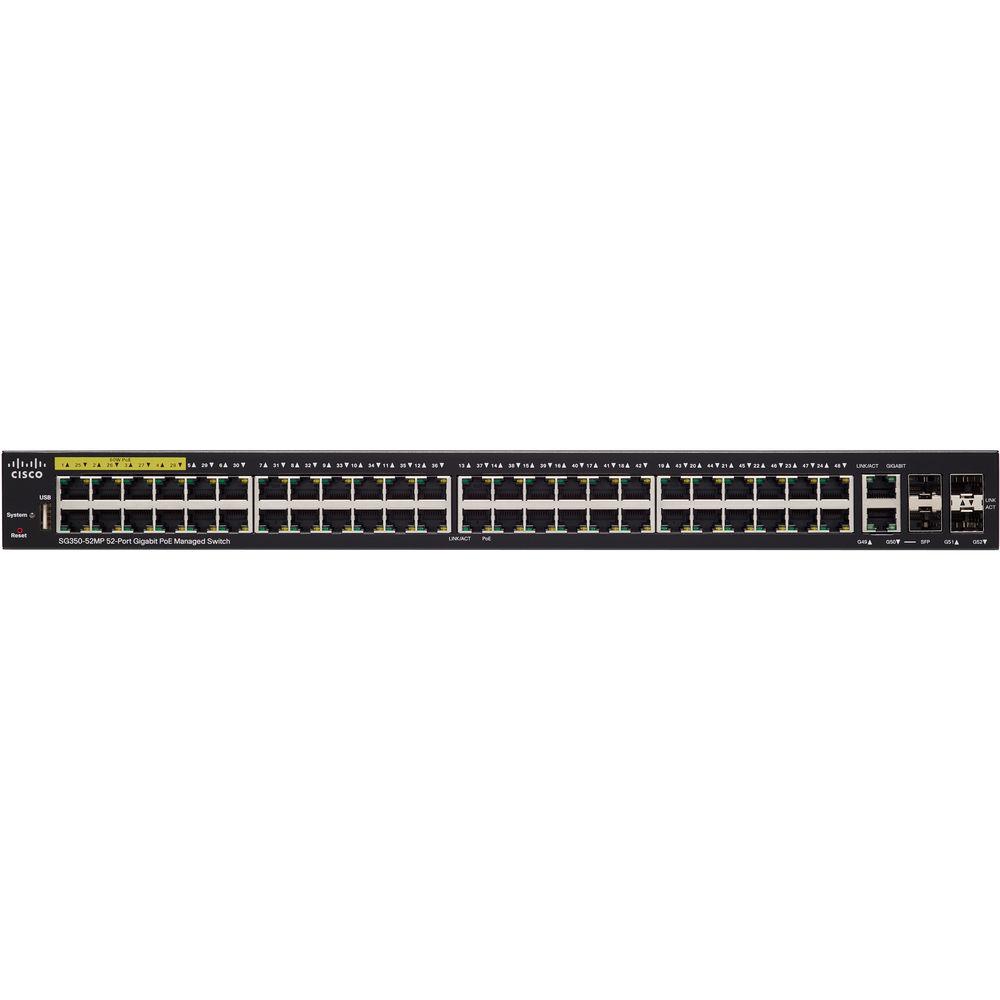 Cisco SG350-52MP 350 Series 52-Port PoE Managed Gigabit Ethernet Switch
