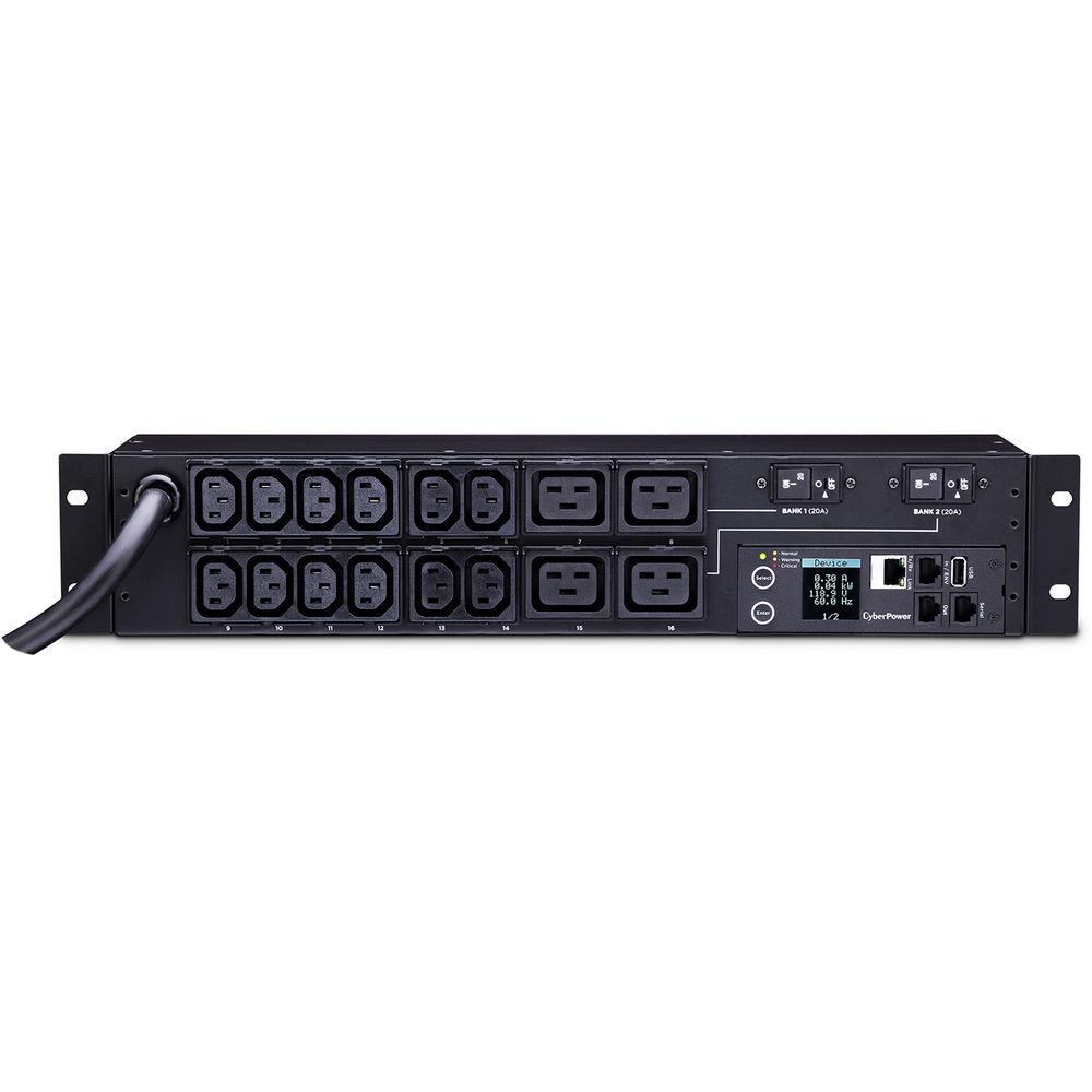 CyberPower Monitored PDU 30A 240V IEC-C13 IEC-C19 Outlets L6-30P 12