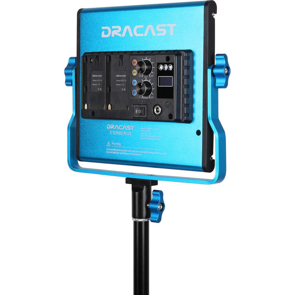 Dracast S-Series LED500 Plus Bi-Color LED 3-Light Kit with V-Mount Battery Plates