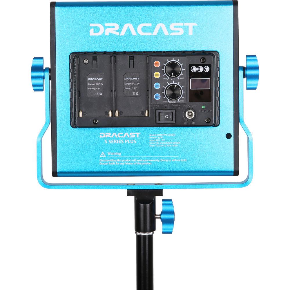 Dracast S-Series LED500 Plus Bi-Color LED 3-Light Kit with V-Mount Battery Plates
