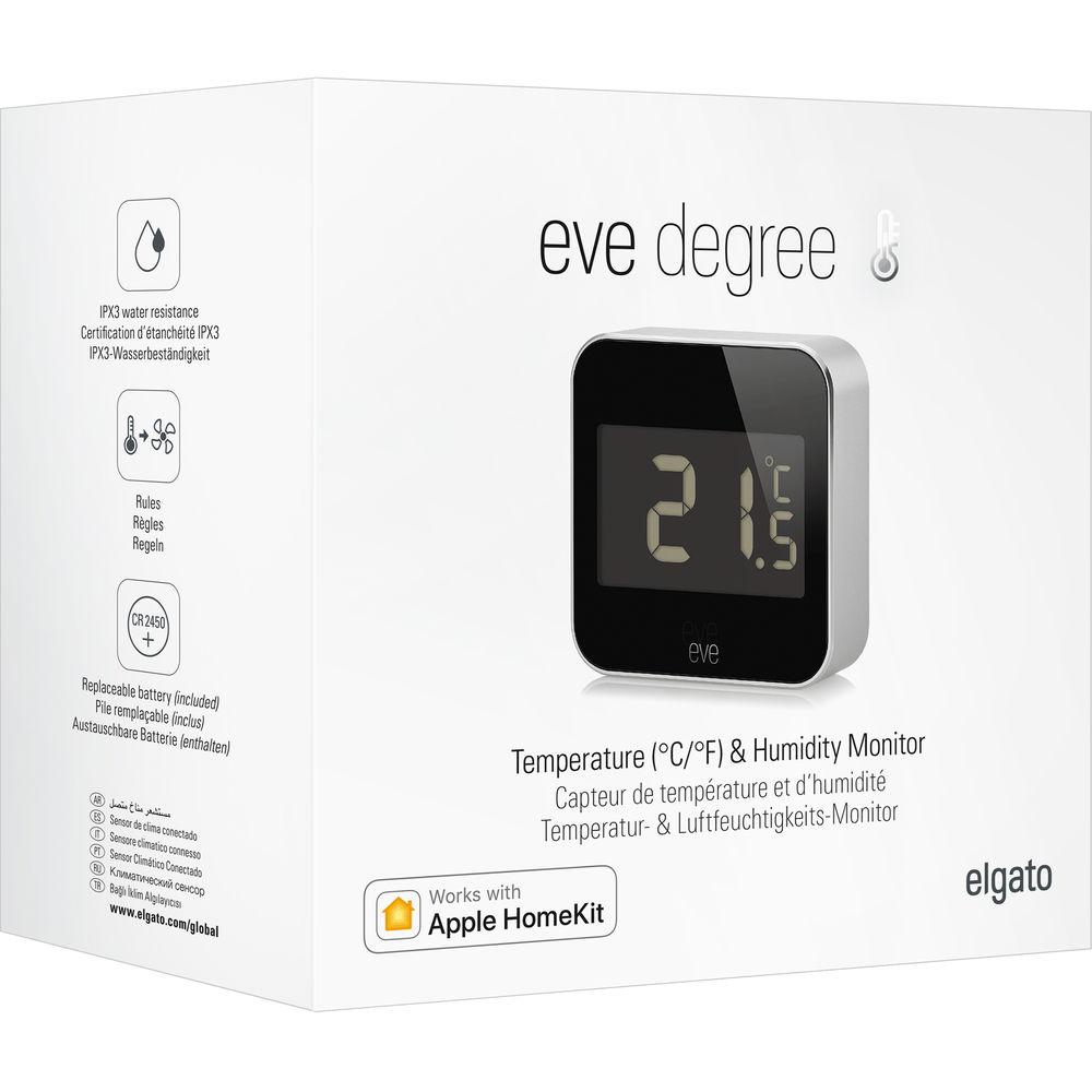 Eve Systems Eve Degree Indoor Temperature & Humidity Sensor, Eve, Systems, Eve, Degree, Indoor, Temperature, &, Humidity, Sensor