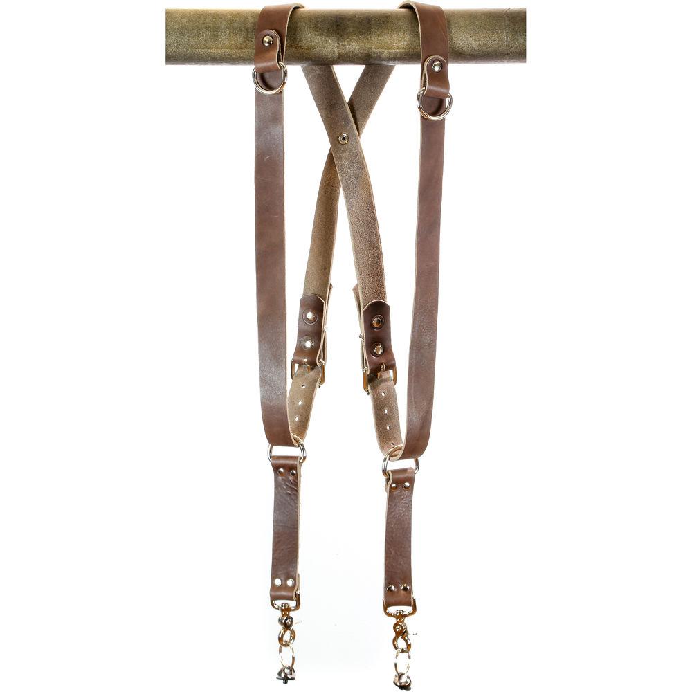 Funk Plus Water Buffalo Leather Snap Back Harness with 1.25" Wide Straps and D-Rings
