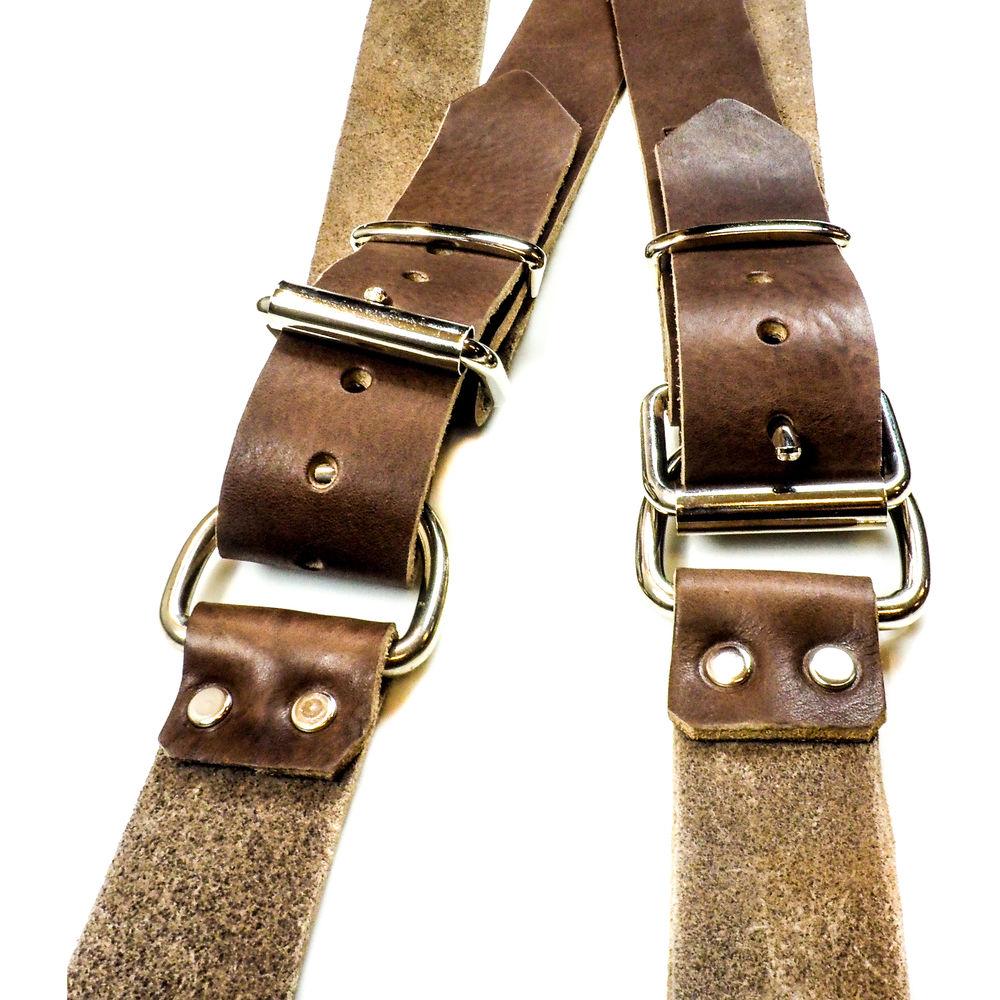 Funk Plus Water Buffalo Leather Snap Back Harness with 1.25" Wide Straps and D-Rings
