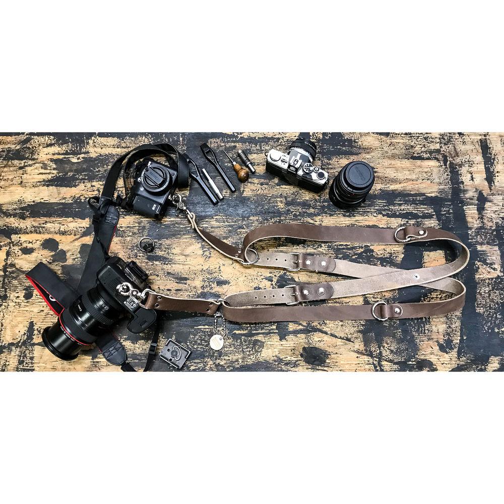 Funk Plus Water Buffalo Leather Snap Back Harness with 1.25" Wide Straps and D-Rings